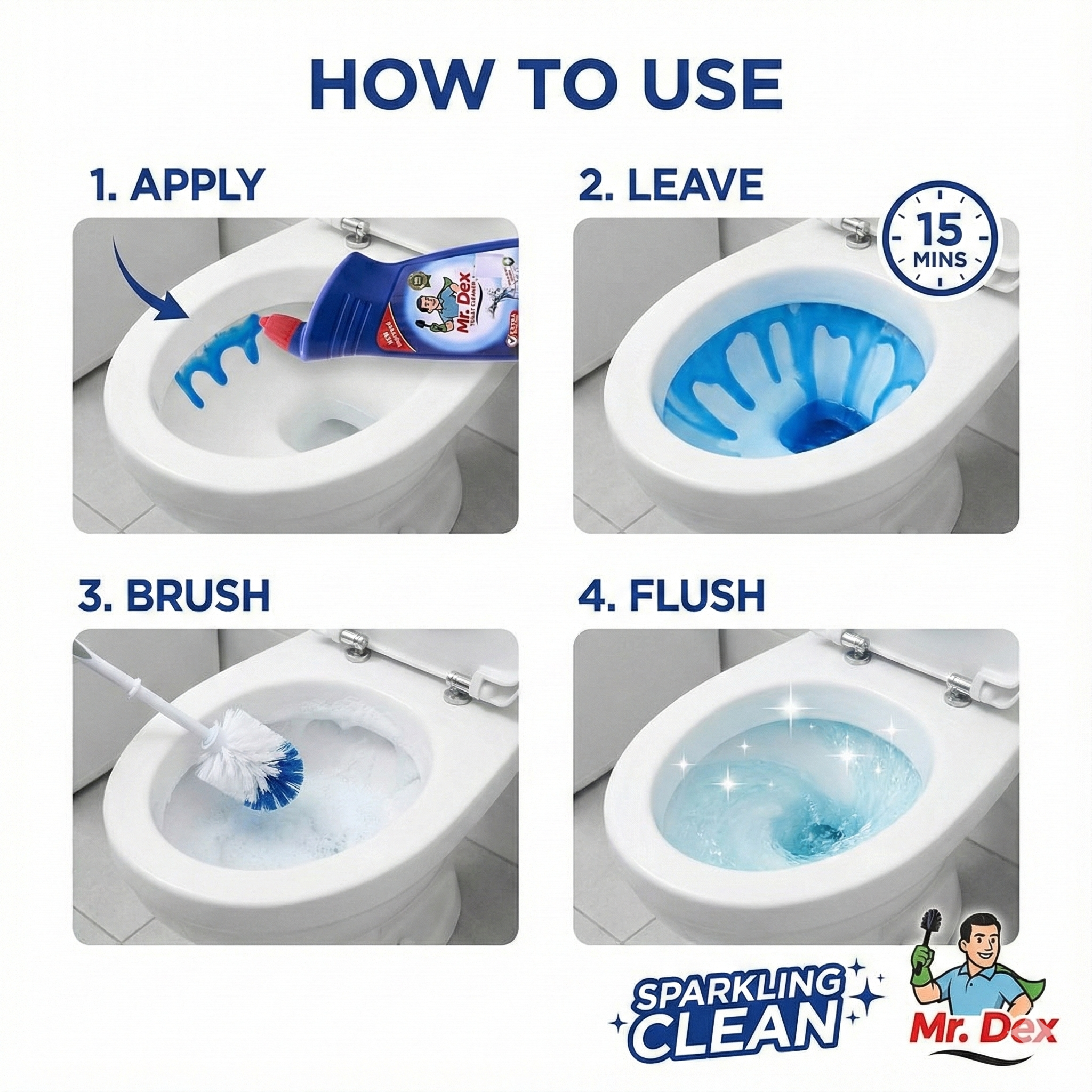 Best Toilet Cleaner - Mr.Dex Toilet Cleaner
