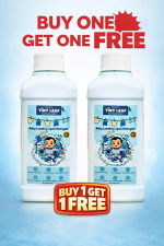 Tiny Leaf Baby Laundry Liquid Detergent, Pack of 2, Plant-Based, Hypoallergenic, Gentle for Sensitive Skin