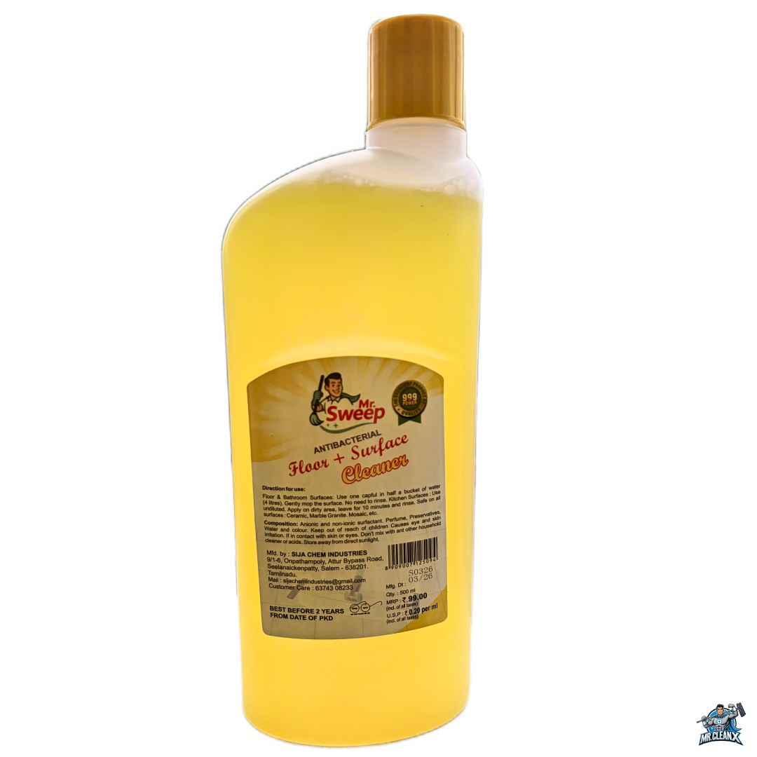 Mr. Sweep Floor Cleaner Liquid Lemon Fresh | Antibacterial Surface Cleaner for Tiles, Marble, Kitchen & Bathroom | Long Lasting Fragrance - Image 6